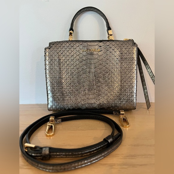 Coccinelle metallic python leather mini bag - Picture 5 of 8